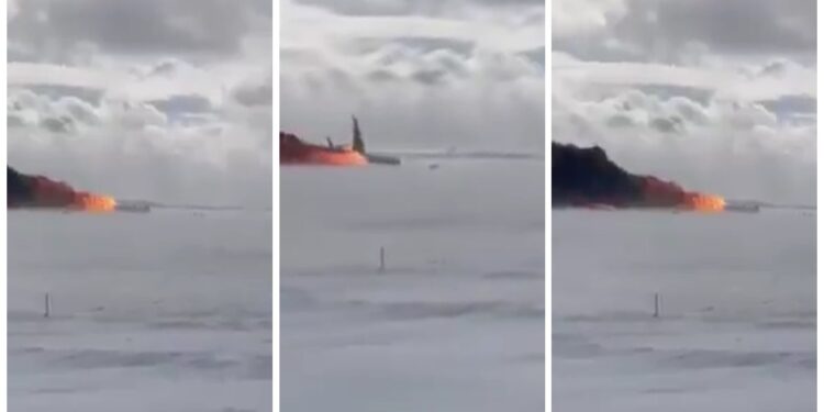 Καναδάς: Καρέ-καρέ η ανατροπή αεροσκάφους της Delta Airlines στο αεροδρόμιο του Τορόντο [vid]