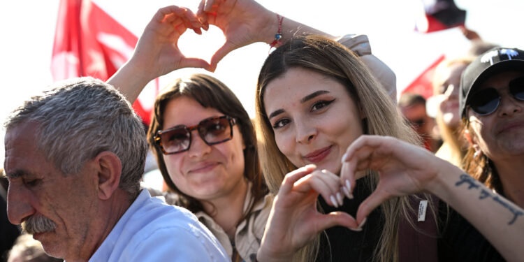 Τουρκία - διαδήλωση - Ιμάμογλου