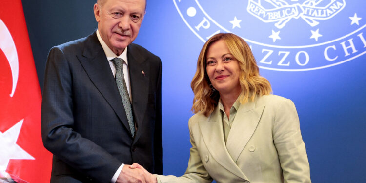 Ερντογάν - Μελόνι