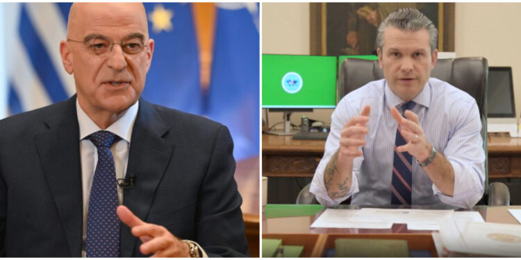 Δένδιας - Χέγκσεθ