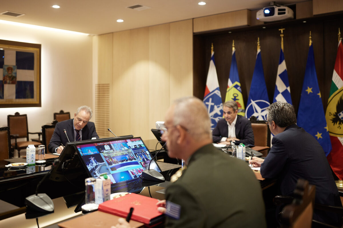 Μητσοτάκης - τηλεδιάσκεψη για Ουκρανία