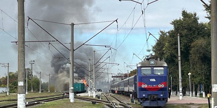 ρωσικό drone - αμαξοστοιχία