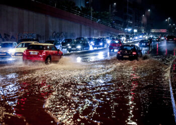 Κακοκαιρία Byron: Σε δυτική και βόρεια Αττική τα μεγαλύτερα ύψη βροχής